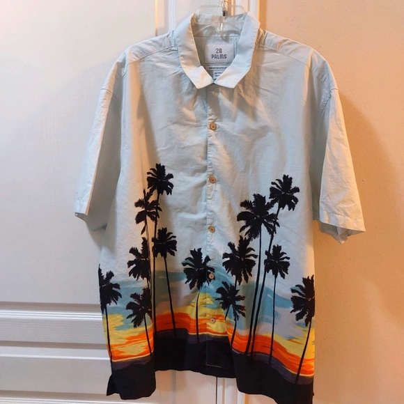 28 Palms Other - 28 Palms Hawaiian Men's Button-down Short Sleeve Shirt Size XXL
